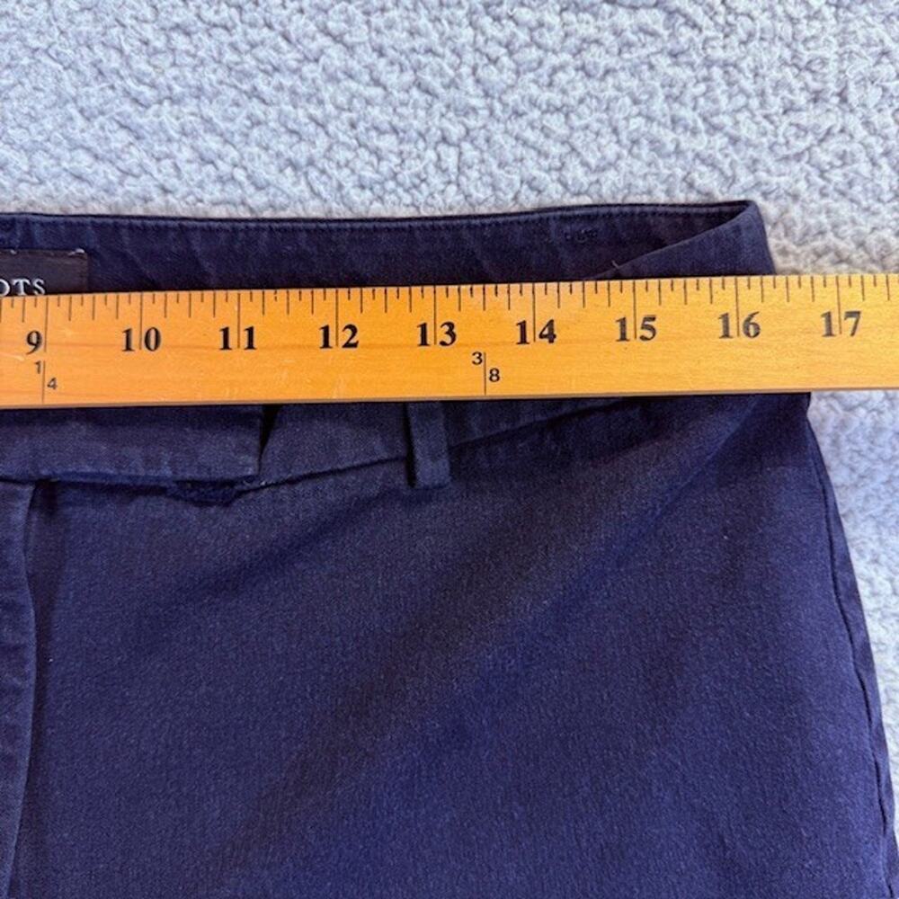 Talbots Blue Chino Pants Womens Sz. 12 Cotton / Spandex High-Waist straight Skin - Picture 6 of 9